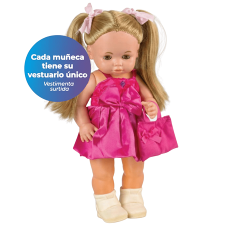 Muñeca Cariñito Maricela Fashion 40cm 6 frases vestuarios surtidos (851)