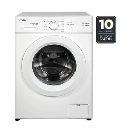 LAVARROPAS CODINI AIAFE6010B FRONTAL 6 KG 1000 RPM INVERTER BLANCO