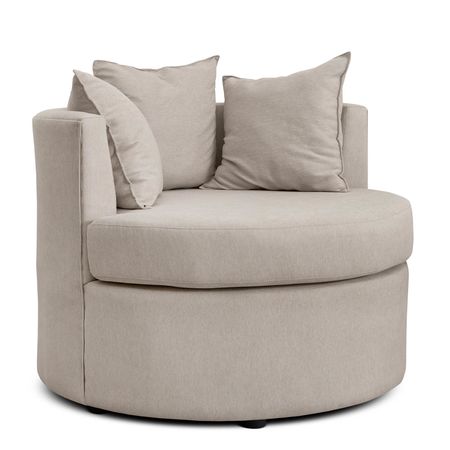 Sillón 1 Cuerpo Redondo Coco Tapizado Shot Antique Espácity