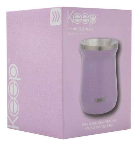 Mate Caja Hammered Keep 300 Ml Violeta Violeta - Vista 2