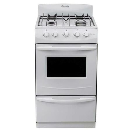 Cocina Escorial Candor S2 Blanca Gas Envasado 51Cm