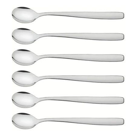 Set De 6 Cucharas Latte Essentials Acero Inox Tramontina Plateado