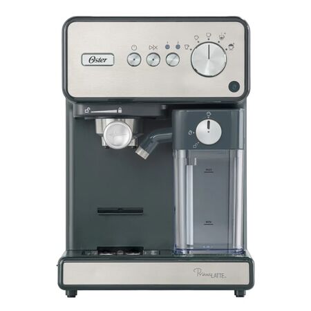 Cafetera Express Automatica Primalatte plateado 15 Bares Oster Bvstem6604ss