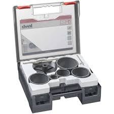 Kit Einhell de Coronas 8 Piezas Diámetro 33 a 83mm