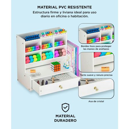 Organizador de Escritorio Gadnic Con Cajón y Estantes 