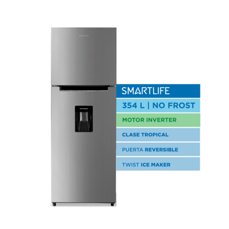 Heladera Smartlife SL-RNF370SDINV 354 LITROS Dispenser No Frost Inverter 