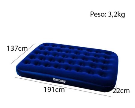 Colchon 2 Plazas Bestway  191 X 137 X 22 Cm 3948
