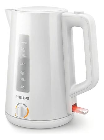 Pava Eléctrica Philips Hd9368/00 1.7 Litros Blanca 2200w Color Blanco