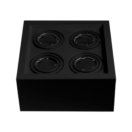 Plafon Cardanico Dicro Cuadrado 4 Luces 225X225X106 Negro