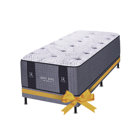 Promo Colchon King Koil Lexington 1 Plaza 80 x190 Resortes y Espuma Visco Inteligente + Sommier de Regalo