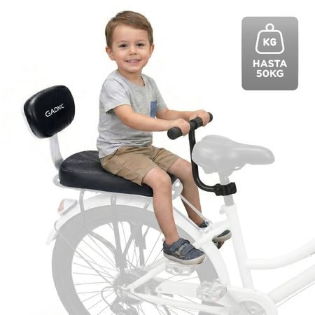 Asiento Trasero Para Bicicleta Gadnic Con Manubrio Y Pedalin Hasta 50kg