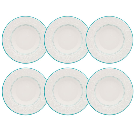 Serena Sky - Set X6 Platos Hondos 23 Cm Oxford