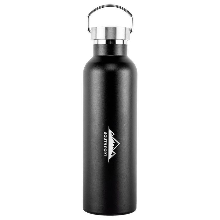 Botella Negra South Port Térmica Deportiva 750ml Acero Inoxidable - Vista 1