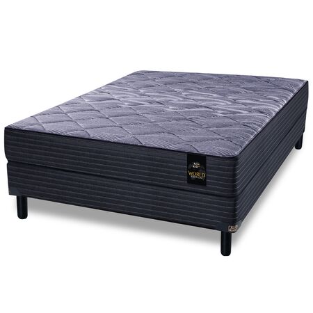 Colchon y Sommier King Koil Devon 2 Plazas 130x190x26cm de Resortes Bonnell Con Espuma Firme