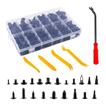 Kit 240 Piezas Gadnic para Extracción de Molduras y Clips Automotrices