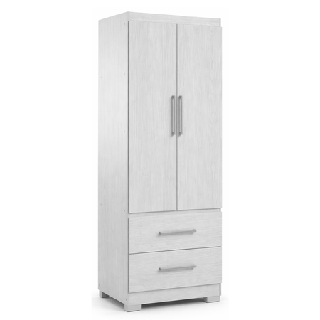 Placard Ropero de 2 Puertas y 2 Cajones Marfil Maximo Fortaleza