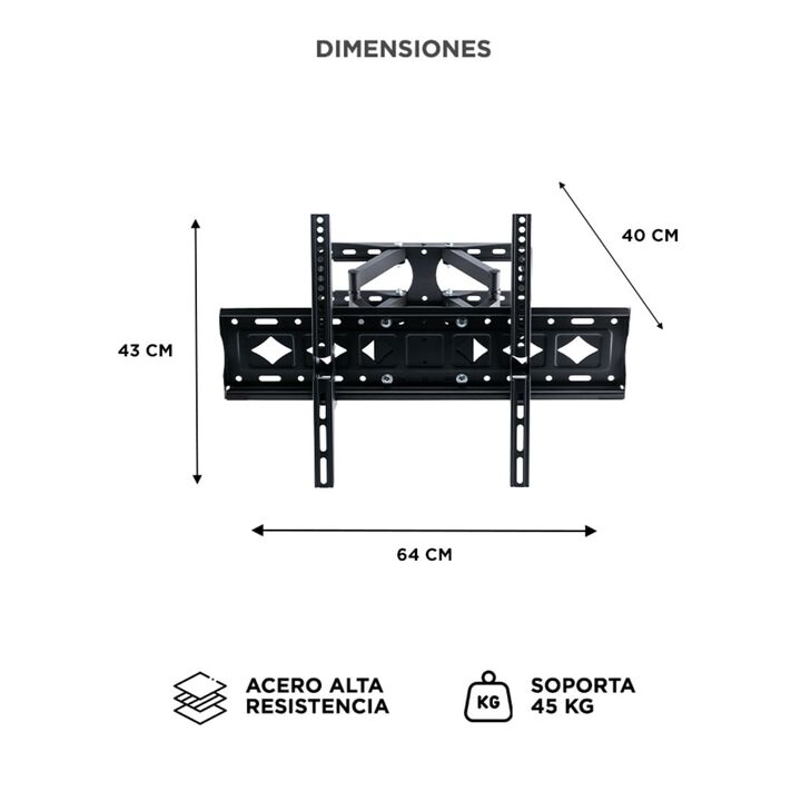 Soporte para TV Gadnic entre 32 a 85 - Vista 6