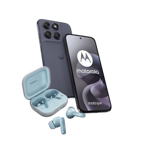 Combo Moto G67 5G 4+256GB Arctic Seal + Moto Buds Guitar Illusion Blue