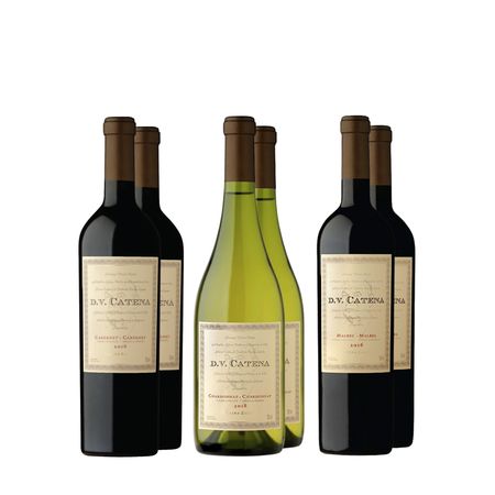 Set Vinos Combinados DV Catena Seleccion x 6 Con Estuche