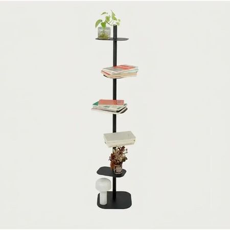 Estanteria Totem metal DS Home 145x30x27 cm Negro