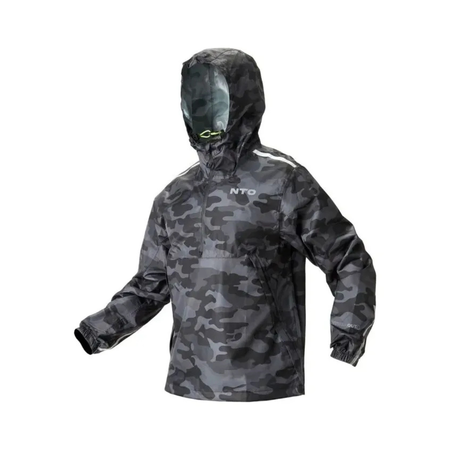 Campera NTO Storm Camo Gris Hombre Impermeable  