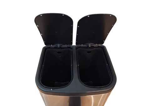 Cesto de Basura con Pedal Ezego Acero Inox 30L RM179