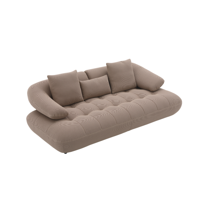 SOFA TRES CUERPOS ALLEGRA BEIGE - Vista 3