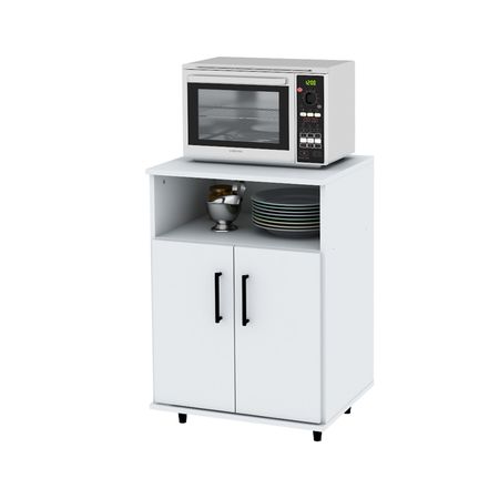 Mueble Mesa Auxiliar De Cocina Rack Puerta Microondas Oferta