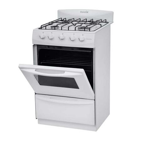 Cocina Escorial Gas Envasado Candor 51 Cm Blanca