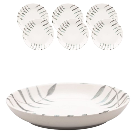 Set X 6 Platos Hondos 20.5 Cm Samambaia Oxford