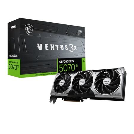 Placa De Video MSI GeForce RTX 5070 Ti Ventus 3X OC 16GB GDDR7 912-V531-454