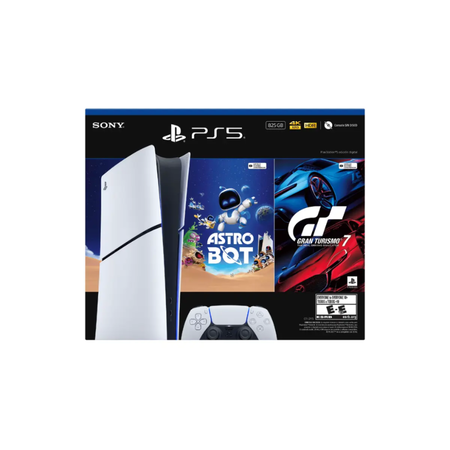 PlayStation 5 Slim Digital 825GB Astro Bot + GT7