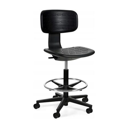 Silla Cajera Regulable Neumat Sin Apoya Brazos Negra