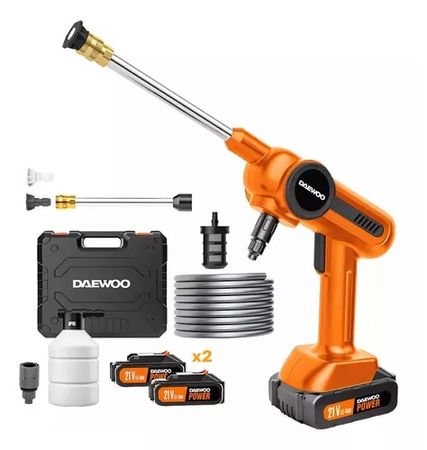 Hidrolavadora Inalambrica 80psi Daewoo Dax65-li 100w + 2 Bat