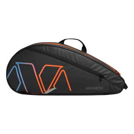 Raquetero Novak Kossok - 6 Raquetas - Porta Calzado Negro/Naranja/Azul