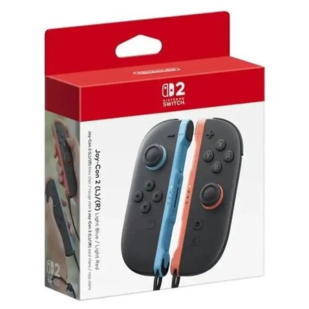 Controles Joystick Inalambricos Joy-Con 2 (L)/(R) Nintendo Switch Celeste y Rojo