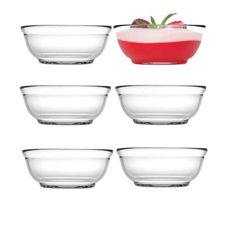 Set X 6 Unidades Mini Bowl Vidrio Dip 10 Cm Gastroboutique