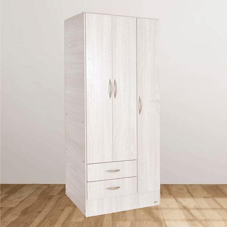 Placard 0.92 Mts 3 Puertas 2 Caj. Platinum Gris Andino