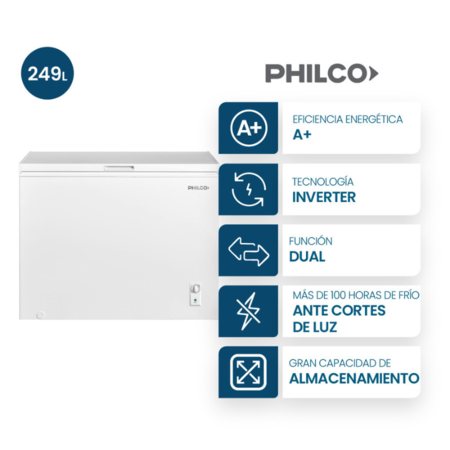 Freezer Philco Phch249Bi De Pozo Inverter 249Lt
