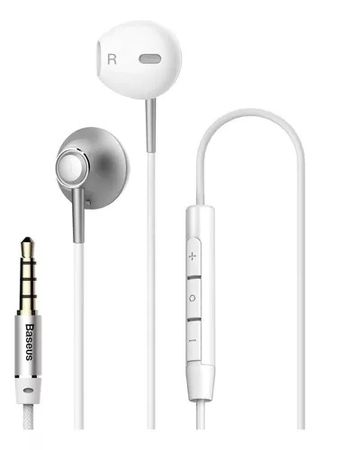 Auriculares Baseus Encok H06 3.5mm Manos Libres Microf Prm Blanco
