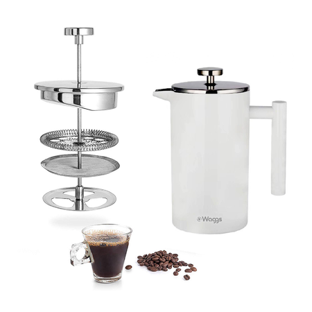 Cafetera de Émbolo Prensa Francesa de Acero Inoxidable Waggs