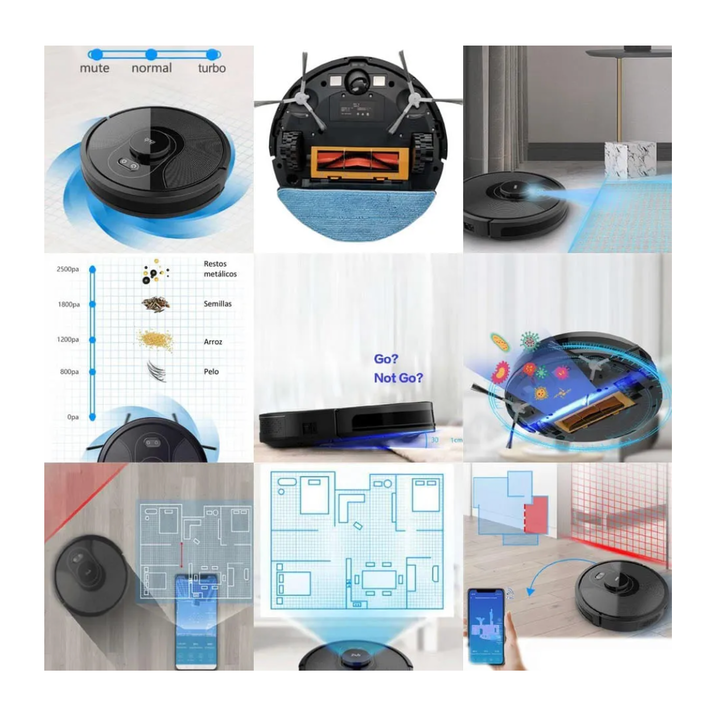 Aspiradora Robot Ihub X9-laser - Vista 2