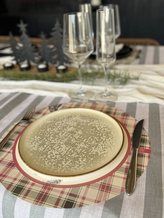 Plato de Porcelana 21 cm Línea Cortado - Vista 2