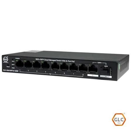 Switch Cloud GLC 8 Puertos Gigabit POE 1 Uplink 92w