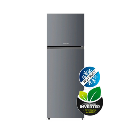 Heladera Con Freezer No Frost Briket 325L Inverter Gris Kd-325Fwe