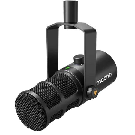 Maono PD400X. Micrófono dinámico USB/XLR cardioide. Sonido profesional para podcast