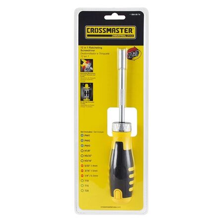 Destornillador Crossmaster Trinquete 12 en 1