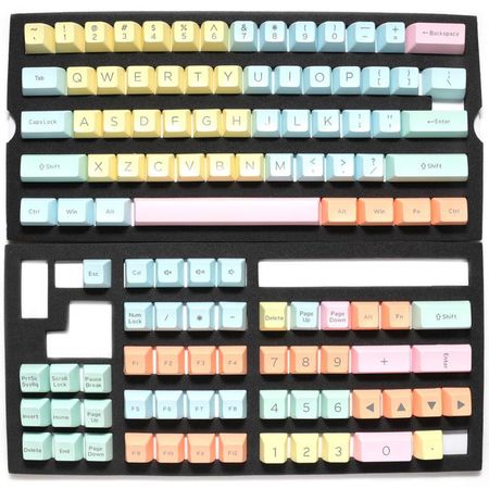 Set de Teclas Ducky Cotton Candy 108 Teclas Double Shot Keycap