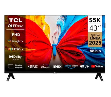 Smart Google Tv Qled Full Hd 43 pulgadas Tcl S5k 43s5k Hdr10 Dolby
