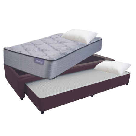 Sommier Divan Marinero 100x200 Choco Ecocuero Inducol Onix
